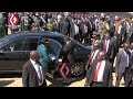 President Mnangagwa leaving Heroes Acre