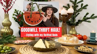 GOODWILL THRIFT HAUL + Styling with my thrifted finds!