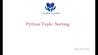 49-Python Tuple Sorting Technique