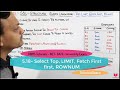 5.18- SQL Select Top, LIMIT, Fetch First first, RowNum Clause | SQL Course | Microsoft Sql Server