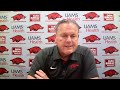 Arkansas HC Sam Pittman talks special teams, gives update on John Ridgeway, previews Texas, more