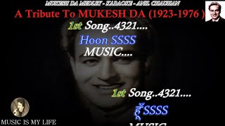 Medley Mukesh Da Karaoke With Scrolling Lyrics Eng  & हिंदी