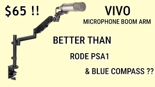 VIVO Microphone Boom Arm - Better than Rode PSA1 \u0026 Blue Compass?  Test / Review