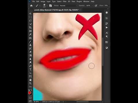 Mind-blowing technique to create realistic lipsticks in photoshop #shorts