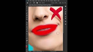Mind-blowing technique to create realistic lipsticks in photoshop #shorts