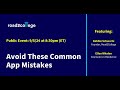 Avoid These Common App Mistakes