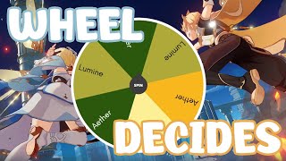 SPINNING A WHEEL TO DECIDE MY GENSHIN FATE | Genshin Impact