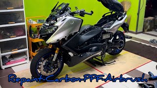 Repaint PPF Carbon Airbrush 01137003710 Ipoh ( Cat Motor )