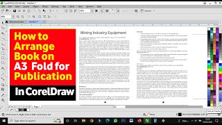 How to Arrange Book on A3 Fold for Publication in CorelDraw / Book Publication / CorelDraw Tutorial