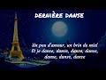 Indila 🗼Dernière danse⚡ Sped Up ⚡Lyrics Video with cute 🌕Paris Illustation