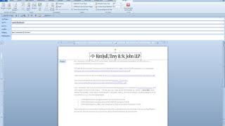 ProLaw How To Clip Email a template out of Word and Commercial UD Intro