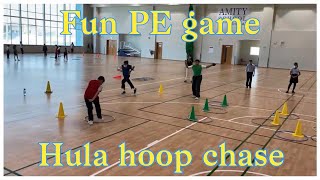Fun PE game || Hula hoops chase || physed games || physical education || pegames