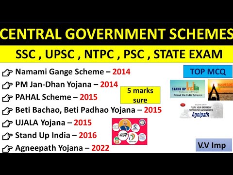 Important Central Government Scheme Current Affairs 2014 To 2023