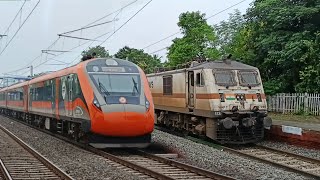 [ TINSUKIA SF v/s INTERCITY EXPRESS ] 🔥 Dangerous 130kmph WAP-7 TRAINS At South Eastern Railways 😱🔥