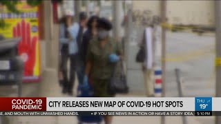 City releases new map of COVID-19 hot spots