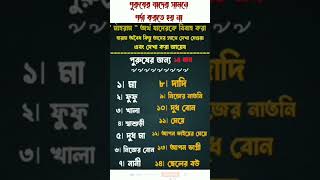 যে ১৪ জনের সামনে পুরুষদের পর্দা করা লাগে না। #quotes #shorts #viralshorts #youtubeshorts #islamic