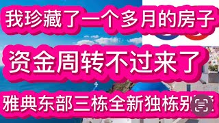 我珍藏了一个多月的房子，资金周转不过来了，雅典东部三栋全新独栋别墅