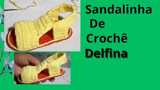 sandalinha de crochê delfina part 1