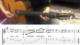 Gypsy Jazz Guitar | J'attendrai [Head] Transcription (ギター)