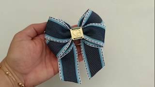 LAÇO CRUZADO ( mão livre) 🎀 PAP -  Diy Ribbon Bow 🎀 Jaqueline Kelle