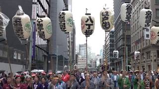 山王祭下町連合渡御（午後）概要　平成三十年