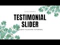 Testimonial Slider Using Glide.js | jQuery Plugins Tutorial