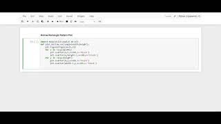 Hollow Rectangle pattern plot using python