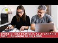 Vivere alle Canarie 2023 - bilancio di una famiglia di fine anno