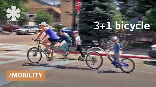 A family bike that's a go: a bicycle built for 3 (plus 1)