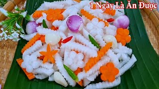 Dưa Củ CẢI Làm Cách Này Trắng Đẹp Giòn Ngon.Đơn Giản Nhanh Ăn Để Được Lâu