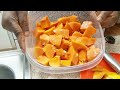 how to peel a papaya easily step by step