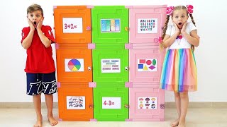 Diana and Roma 1 Hour |  Diana and Roma open boxes with toys solving Logic Games and Activities