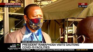 COVID-19 Lockdown | President Ramaphosa visits Charlotte Maxeke Hospital in Johannesburg