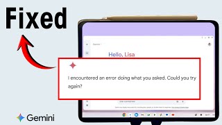i seem to be encountered an error can i try something else for you gemini