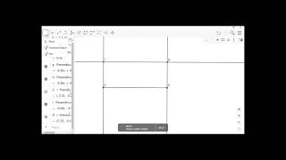 Construction of a Rectangle in GeoGebra