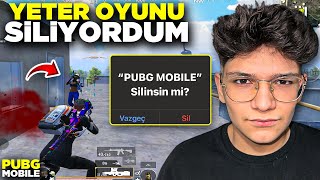 YETER ARTIK.. OYUNU SİLİYORDUM😠!! | PUBG MOBİLE