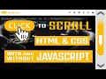 Click to scroll | HTML & CSS | With and without JavaScript