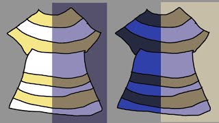 同じ服が人によって青黒,白金に分かれて見える理由(Blue/black,White/Gold,dress It's just an illusion)