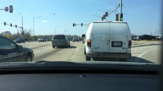 Alsip, IL White Van Cuts Off Driver