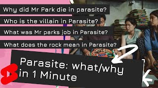 Oscar award winning Film Parasite: Most asked question in 1 Minute