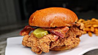 CRISPY Fried Chicken Sandwich Recipe | Better Than Chick-Fil-a & Popeyes