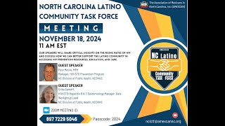 NC Latino Community Task Force November Meeting 2024