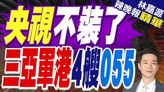 罕見曝光軍港近景 赫見四艘「萬噸大驅」排放 | 央視不裝了 三亞軍港4艘\