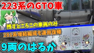 GTOが聞ける最後の223系と全列車9両になった特急はるか 【ゆっくり実況】