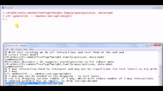 GLM in R: Poisson regression with categorical Xs| biostats data |part 1