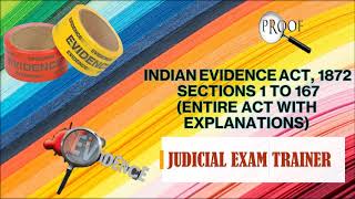 ENGLISH - INDIAN EVIDENCE ACT, 1872 - ENTIRE ACT IN A SINGLE VIDEO - SECTIONS 1 TO 167