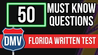 Florida DMV Written Test 2026 (50 MUST KNOW Questions with Answer Explanations)