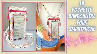 Easy beginner #DIY tutorial: Sew the transparent shoulder strap pouch for smartphone BY #MÉLOU 🥰