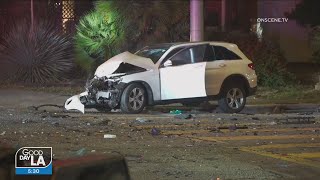5 hurt in pursuit-related crash in Los Feliz