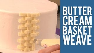 Buttercream Basketweave Technique